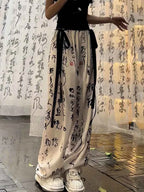 Harajuku Calligraphy Pants Japanese Streetwear Style