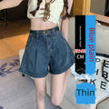 Sommer High-Waist figurbetontes und modisches A-Linien-Jeanskleid