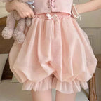 Harajuku Sweet Lolita Pumpkin Pants Pink Thin Bottoming