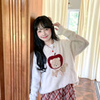 Kawaii Sweaters Cartoon Women Harajuku Sweet Knitted - Vusy Kawaii Shop