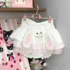 Japanese Sweet Cake Skirts Cute Ear Bunny Simple Sweet Skirt