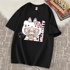 Cartoon Printed Casual T-Shirt in Summer 100% Cotton - Vusy Kawaii Shop