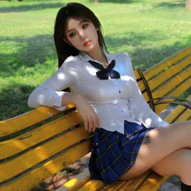 American JK School Uniform Uniform Bow Pleated Skirt College