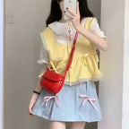 Long Sleeve Japanese Sweet 3 Piece Sets Kawaii Mori Girl - Vusy Kawaii Shop