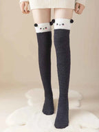 Womens Fuzzy Socks Slipper Winter Fluffy Comfy Cozy Socks Cabin Warm Home Socks Cute Knee High Socks