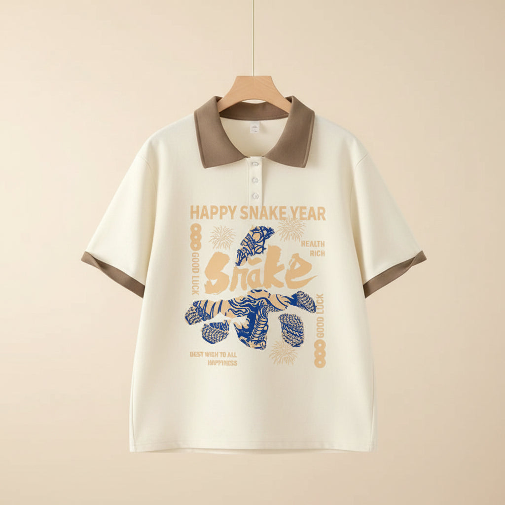 Summer Loose Polo Short-Sleeved T-Shirt Cute Sweet Cartoon - Vusy Kawaii Shop