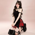 Aesthetic Skew Collar 3D Flower Tank Top Harajuku Irregular