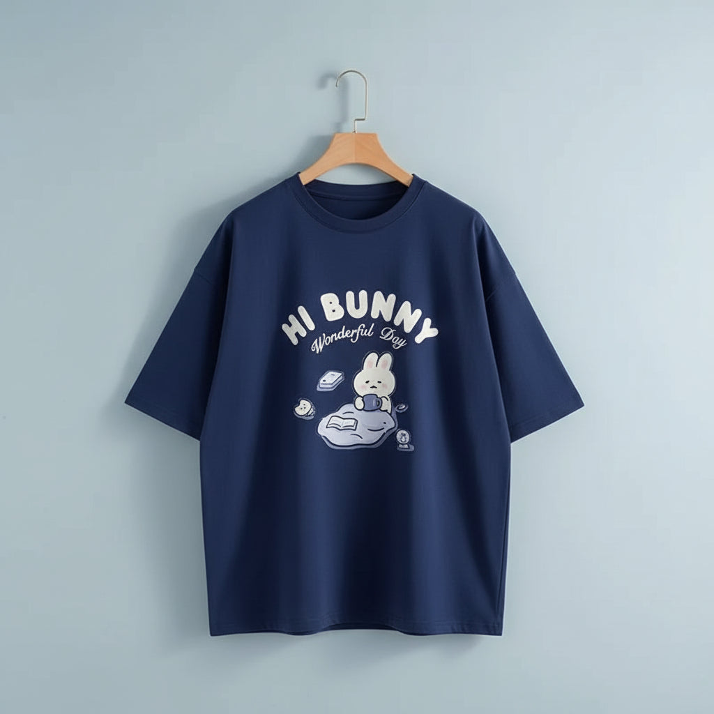 American Retro Oversize Short Sleeved T-Shirt and Japanese - Vusy Kawaii Shop