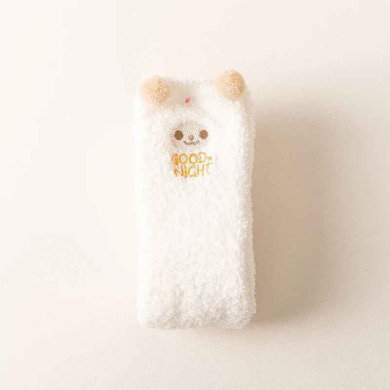 Womens Fuzzy Socks Slipper Winter Fluffy Comfy Cozy Socks Cabin Warm Home Socks Cute Knee High Socks