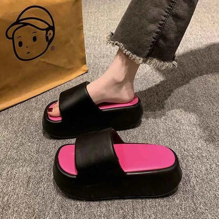 Kawaii Hello Kittys Eva Slippers for Women Cartoon Sanrios Thick Sole Flip-Flops Non Slip Beach Sandals Cute Girls Casual Shoes