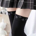 Long Tube Over The Knee Socks Velvet High Elasticity Uniform White Anti-slip Slim Velvet Thigh Women Girls Height 190cm Stokings