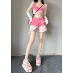 Sweet Fashion Suit Summer Gradient Pink-Harajuku Punk - Vusy Kawaii Shop
