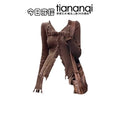 Brown Bohemian Tassel Knit Set