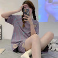 Pyjama Sommer Kurzarm-Shorts-Anzug koreanische Version