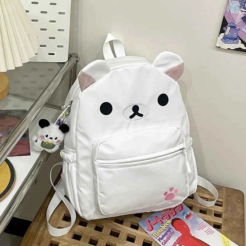 Rilakkuma Backpack Women Anime Relax Bear Student School Bags Girls Boys Outdoor Sport Travel Fashion Rucksack Gift Hot Sales