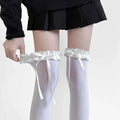 Spring Summer Women Stockings Sweet Lace Bow Thigh