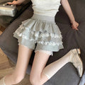 Kawaii Sweet Design Lace Patchwork Cake Skirt Spring Summer