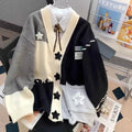 Sweater Jacket Loose and Lazy Style Soft and Sticky Knitted