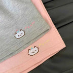 Cat Embroidery All Match Shorts Summer Korean Loose Student