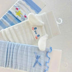 3Pcs Cinnamoroll mid-tube socks for girls light blue socks kawaii style pure cotton soft long socks warm thick cotton socks