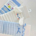 3Pcs Cinnamoroll mid-tube socks for girls light blue socks kawaii style pure cotton soft long socks warm thick cotton socks