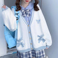 Cardigan rose femme pull tricoté doux coréen ample
