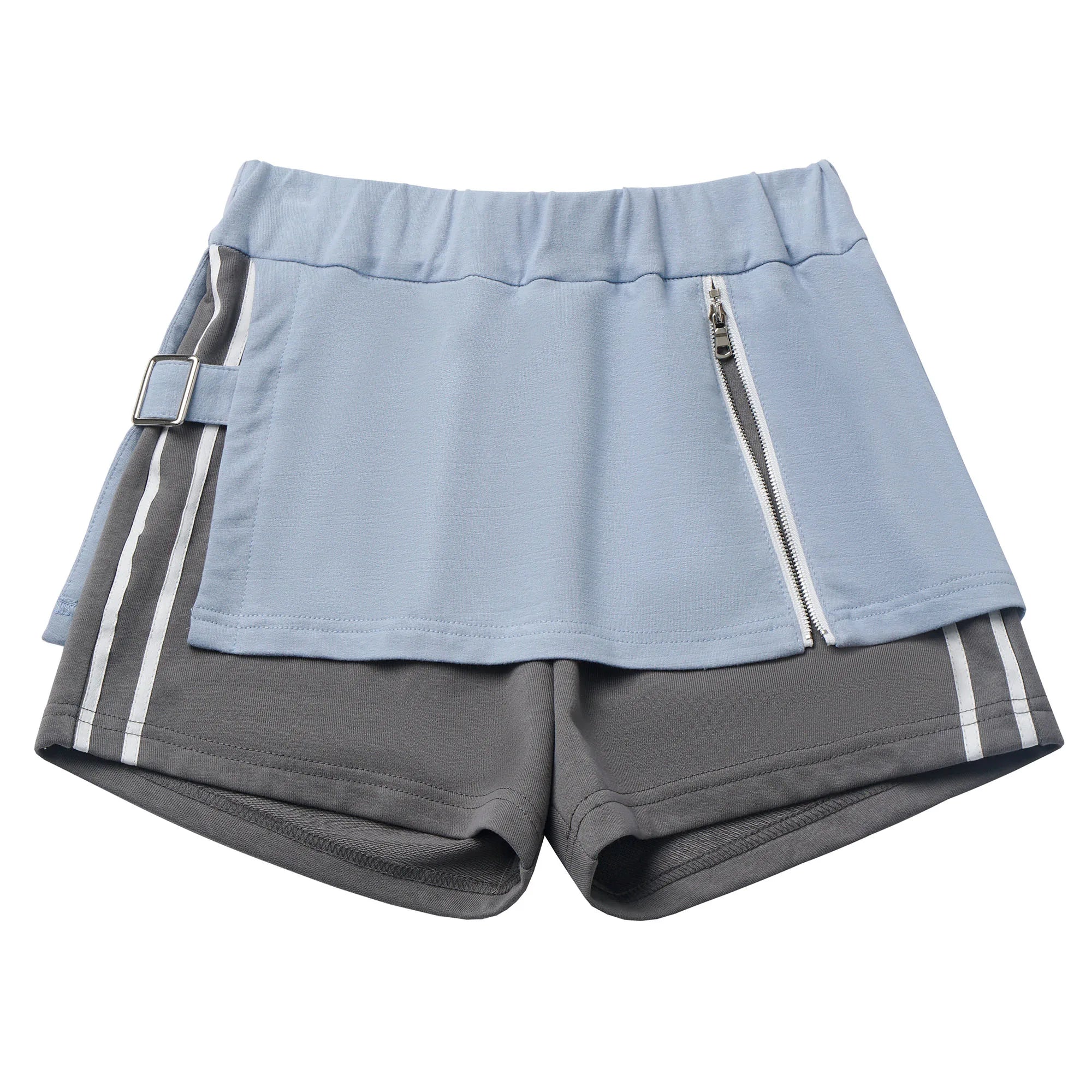 Blue and Grey Splicing Academy Style Hoodie Set Tracksuit - Vusy Kawaii Shop