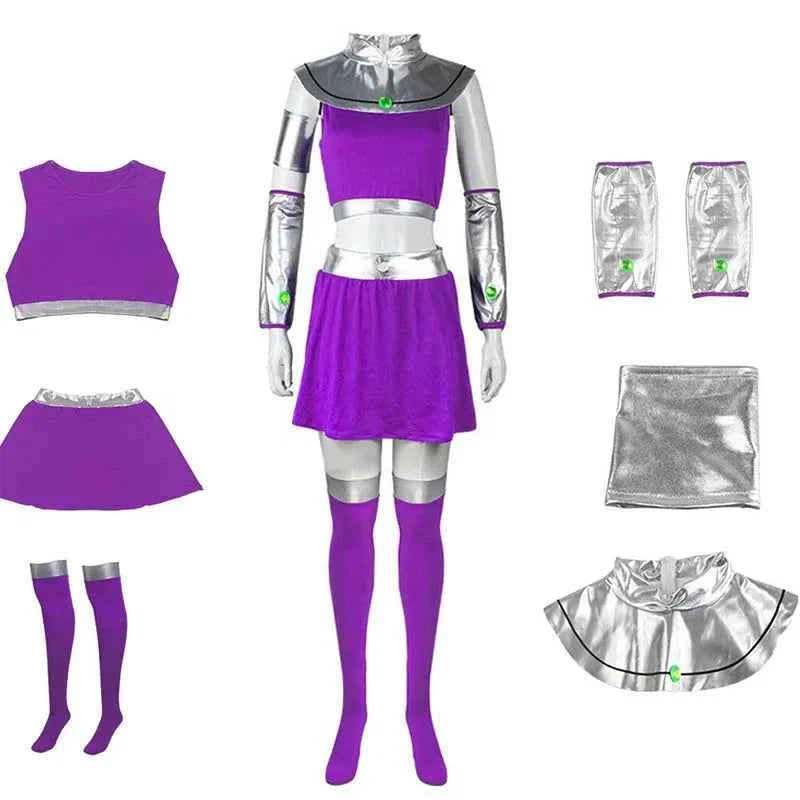 Starfire Teen Titans Cosplay Costume for Halloween