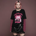 Harajuku T-Shirt Women Japanese Horror Comics Twins Print