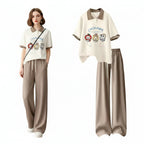 Summer Loose Polo Short-Sleeved T-Shirt Cute Sweet Cartoon - Vusy Kawaii Shop