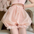 Harajuku Sweet Lolita Pumpkin Pants Pink Thin Bottoming
