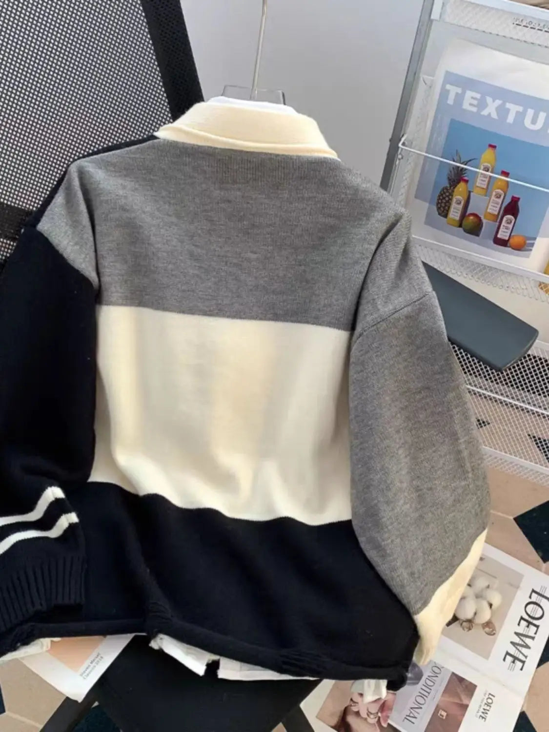 Sweater Jacket Loose and Lazy Style Soft and Sticky Knitted - Vusy Kawaii Shop