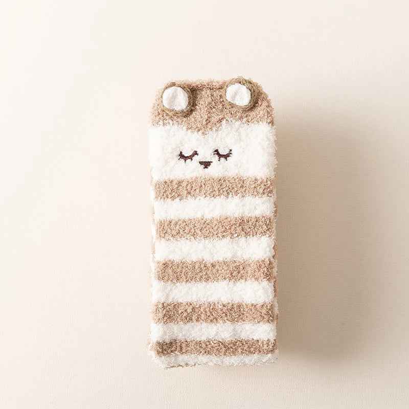 Womens Fuzzy Socks Slipper Winter Fluffy Comfy Cozy Socks Cabin Warm Home Socks Cute Knee High Socks