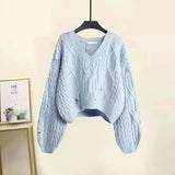 
Blue sweater one-piece