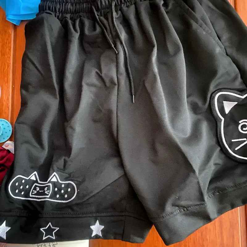 Japanese Cute Core Sweet Girl Loose Wide Leg Shorts Summer
