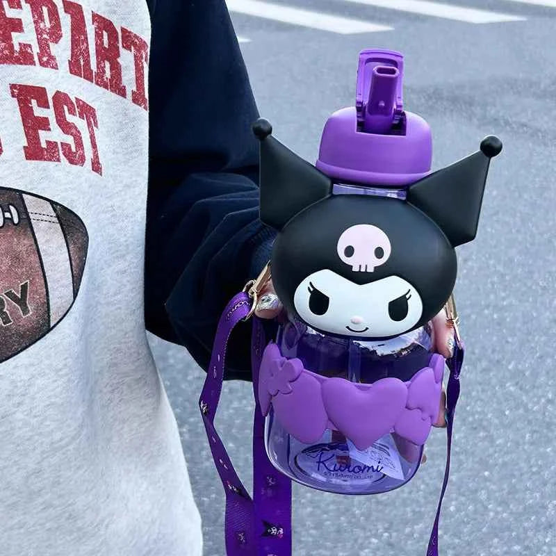 Sanrio Hello Kitty Straw Cup - Portable Summer Water Cup for Students and Children