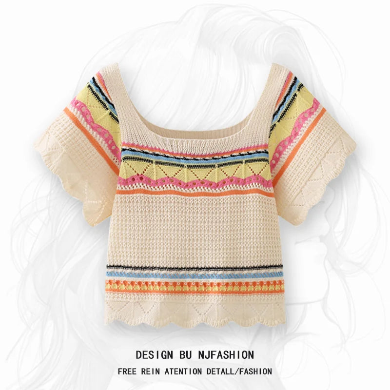 Summer Fashion Denim Shorts Matching Set Korean Elegant - Vusy Kawaii Shop