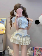 Sweet Japanese Lolita Women Korean Cake Skirt Suit Kawaii - Vusy Kawaii Shop