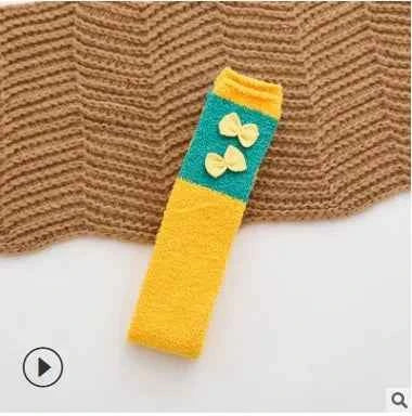 Japanese Mori Girl Animal Modeling Knee Socks Striped Cute Compression Autumn Winter Warm Sock Sleep Cozy Long Thigh High Socks
