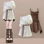 Hollow Out Design Slimming Top Retro Camisole Dress - Vusy Kawaii Shop