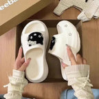 New Sanrios Hello Kittys Slippers Women Summer Fashion Wedge Platform Slides Girl Sandals Outdoor Soft Sole Beach Shoes Non Slip