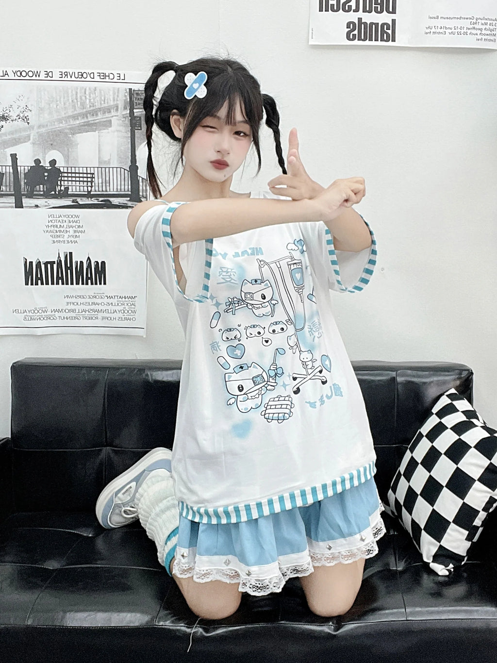 Gothic Woman Clothing Harajuku T-Shirts Japanese Clothing - Vusy Kawaii Shop