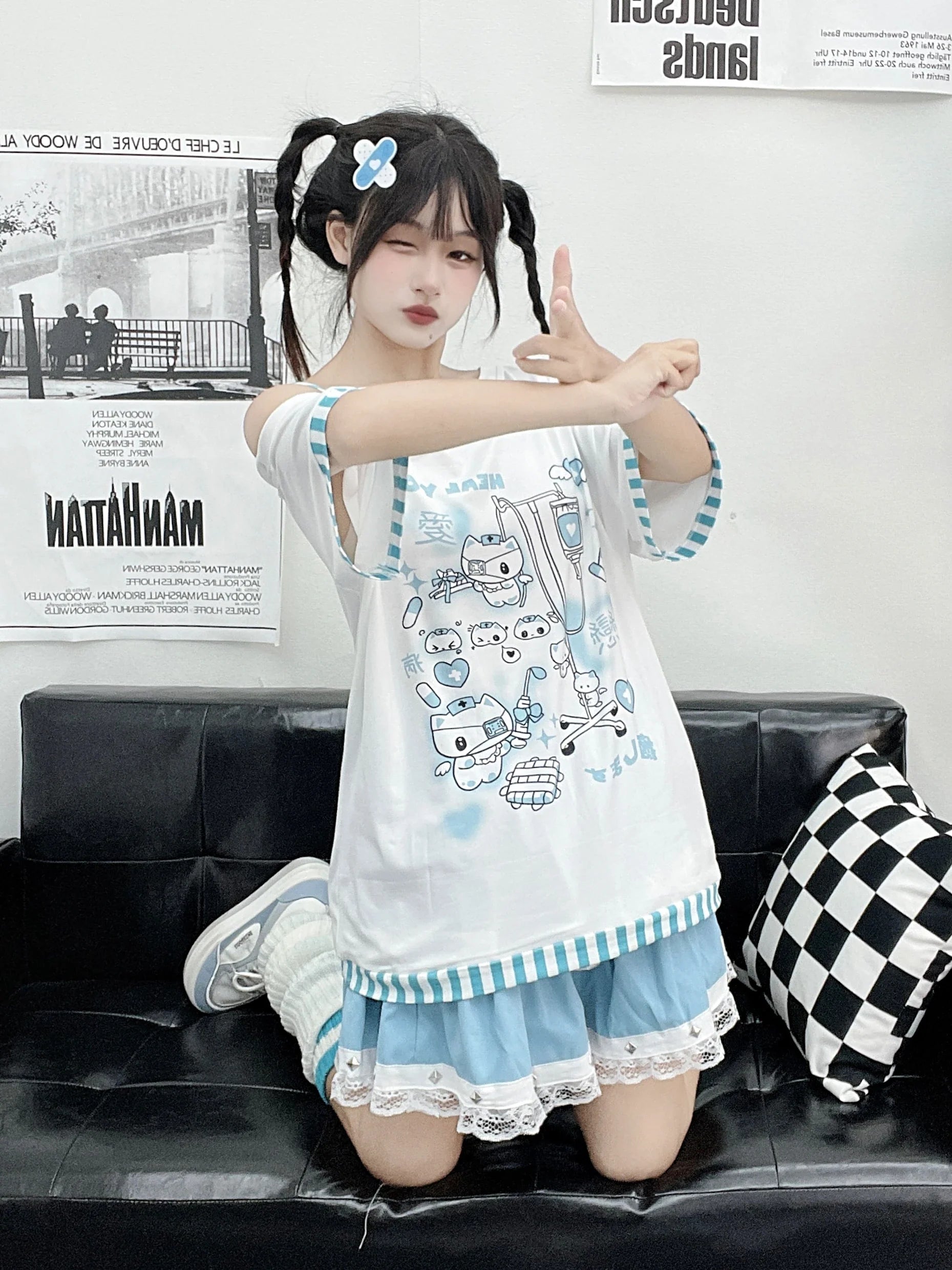 Gothic Woman Clothing Harajuku T-Shirts Japanese Clothing - Vusy Kawaii Shop