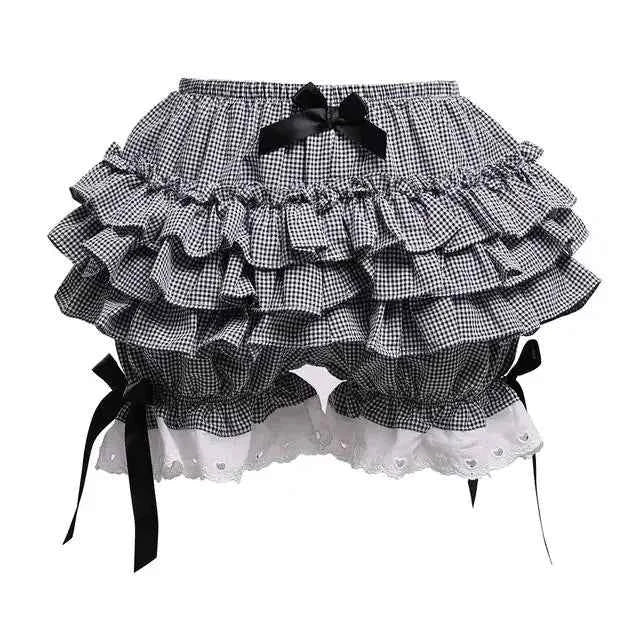 Hot Cool Stylish Summer Cute Sweet Japan Girls Sexy Lace Date Party Breathable Princess Puff Shorts Ruffles Lantern Small Pants