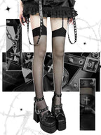 Punkcat Original Punk Style Lolita High Heels Subculture Design Niche Spicy Girl Y2k Shoes Japanese Vintage Gothic High Heels