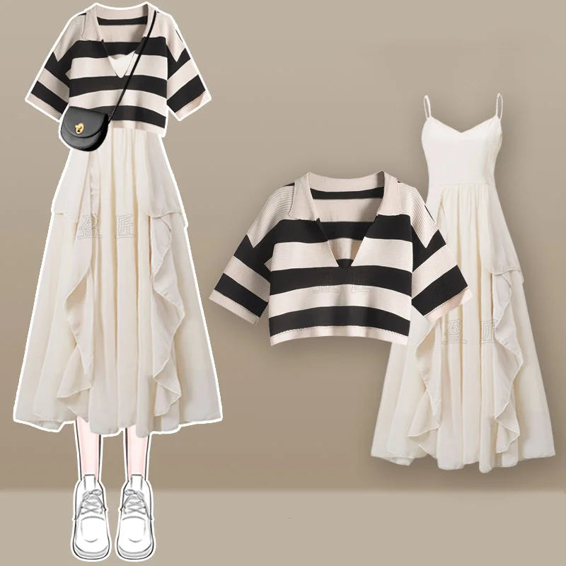 Clothing Summer Single/Outfits Korean Fashion Age Reducing - Vusy Kawaii Shop