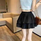 Women Ruffled Pleated A-Line Mini Skirt Summer Tulle Cake