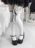 Japanese Gentle Spring Bow Mid Tube Socks Lolita Knee Socks