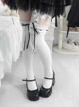 
white Knee socks 2