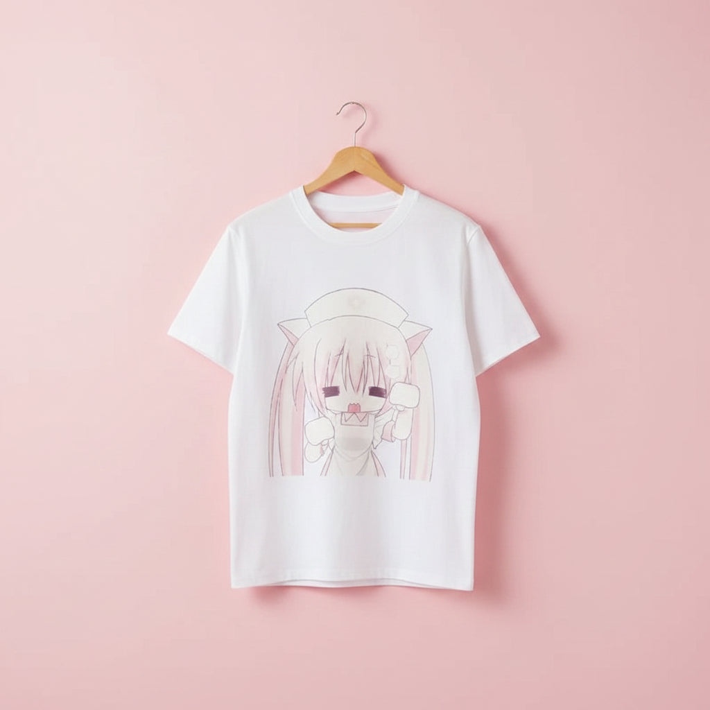 Japanese T Shirts Short Sleeve O-Neck Tees Fashion Summer - Vusy Kawaii Shop